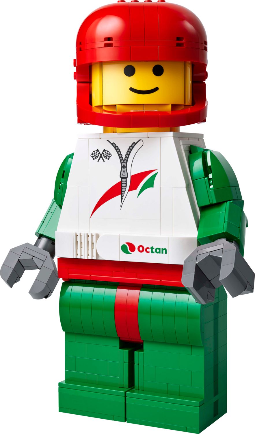 Up-Scaled Racing Driver Minifigure